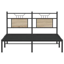 Berkfield Home Decorative Bed Frame without Mattress Sonoma Oak 140x200 cm Engin in Brown - thumbnail 6