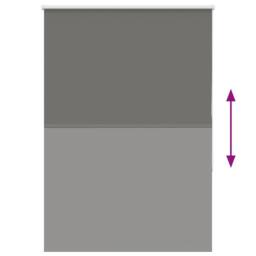 Berkfield Home Roller Blind Blackout Grey 90x150 cm Fabric Width 85.7 cm Polyester - thumbnail 5