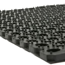 Nicola Spring Heavy Duty Rubber Door Mats - 80 x 60cm - Set of 2 in Black - Size: 40 cm x 80 cm - thumbnail 4