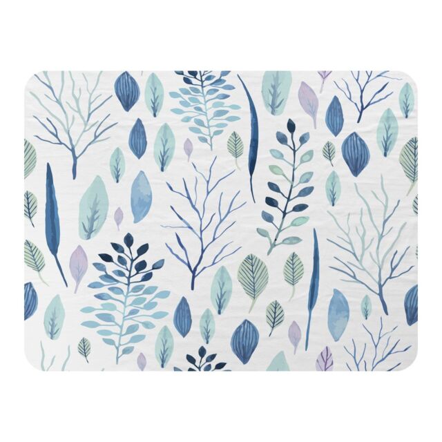 Benjamin Tate Design Winter Branches & Leaves Blanket in Natural - Size: 120 cm x 150 cm - image 1
