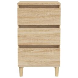 Berkfield Home Bedside Cabinet Sonoma Oak 40x35x70 cm Engineered Wood in Brown - Size: 40 x 35 x 70 cm - thumbnail 6