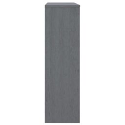 Berkfield Home Top for Highboard HAMAR Dark Grey 90x30x100cm Solid Wood Pine - Size: 90 x 30 x 100 cm - thumbnail 4