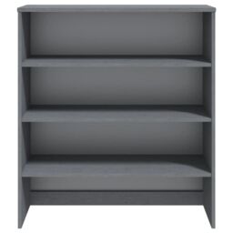 Berkfield Home Top for Highboard HAMAR Dark Grey 90x30x100cm Solid Wood Pine - Size: 90 x 30 x 100 cm - thumbnail 3
