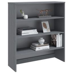 Berkfield Home Top for Highboard HAMAR Dark Grey 90x30x100cm Solid Wood Pine - Size: 90 x 30 x 100 cm - thumbnail 5