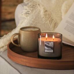 Heart and Home Twin Wick Ellipse Soy Wax Candle - Cashmere in Mid Grey - thumbnail 5