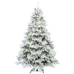 Berkfield Home Artificial Christmas Tree with 300 LEDs Green 240 cm PE & PVC - thumbnail 3