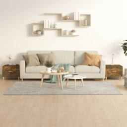 Berkfield Home Coffee Tables 2 pcs Smoked Oak 50x50x40 cm Engineered Wood in Brown - Size: 50 x 50 x 40 cm - thumbnail 2
