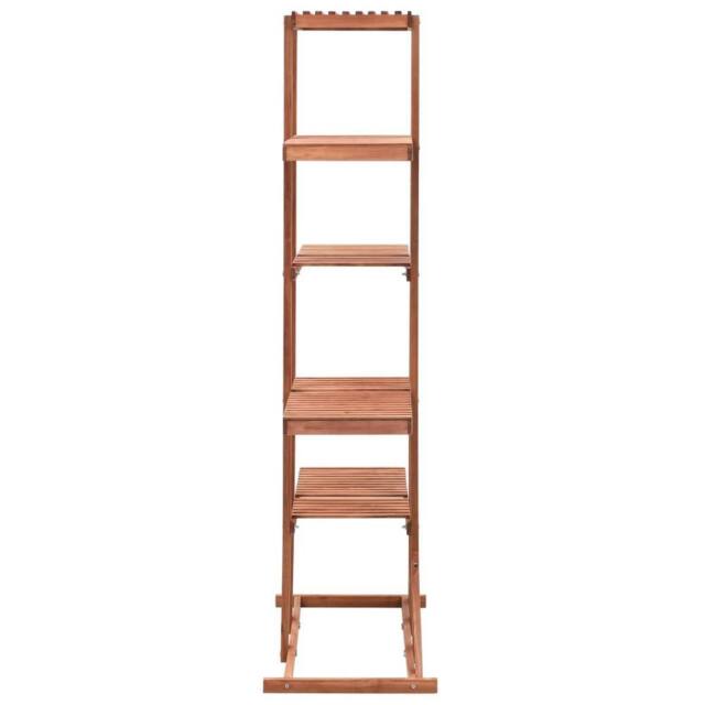 Berkfield Home Plant Stand Cedar Wood 86x36x139 cm in Brown - Size: 86 x 36 x 139 cm - image 1