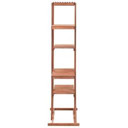 Berkfield Home Plant Stand Cedar Wood 86x36x139 cm in Brown - Size: 86 x 36 x 139 cm - thumbnail 1