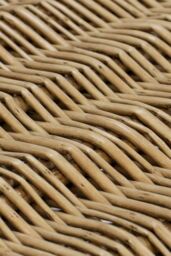 JVL Handmade Buff Wicker Hampers with Faux Leather Straps, Large in Natural - thumbnail 6
