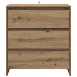 Berkfield Home Sideboard Artisan Oak 70x41x75 cm Engineered Wood in Brown - Size: 70 x 41 x 75 cm - thumbnail 5