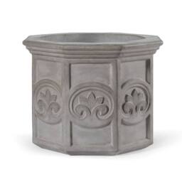 Primrose Galgano Hexagon Shaped Concrete Planter in Grey - Size: Small - thumbnail 5