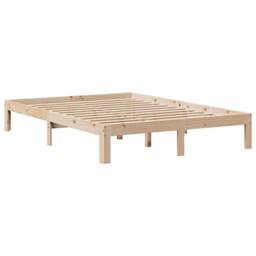 Berkfield Home Bed Frame with Headboard without Mattress 120x190 cm Small Double in Brown - thumbnail 7
