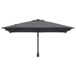 Berkfield Home Garden Parasol Anthracite 248, 5 x 247, 5 x 119 cm Fabric in Dark Grey - thumbnail 4