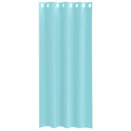 Berkfield Home Voile Curtains with Grommets 2 pcs Turquoise - thumbnail 4