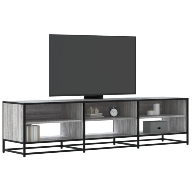 Berkfield Home TV Cabinet Grey Sonoma 180x40x46 cm Engineered Wood - Size: 180 x 40 x 46 cm - image 1