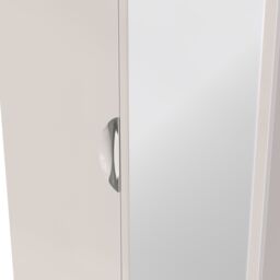Ready Assembled 2 U Holborn Tall 2 Door Mirrored Wardrobe (Ready Assembled) in Taupe - thumbnail 4