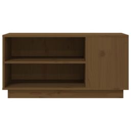 Berkfield Home TV Cabinet Honey Brown 80x35x40.5 cm Solid Wood Pine - thumbnail 5