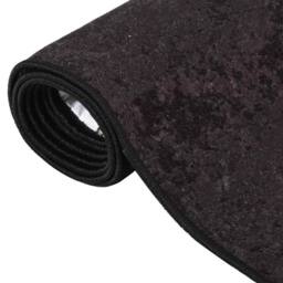 Berkfield Home Rug Washable 160x230 cm Anthracite Anti Slip in Black - Size: 100 cm diameter - thumbnail 1