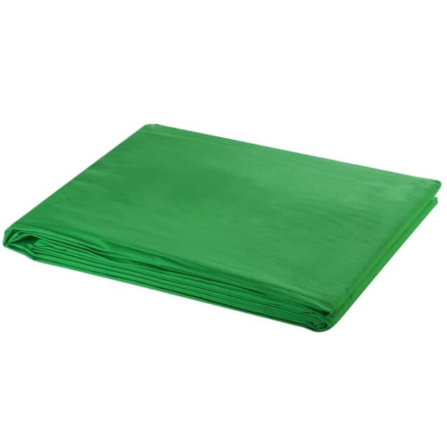 Berkfield Home Backdrop Cotton without Stand Green 300x300 cm Chroma Key - image 1
