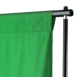Berkfield Home Backdrop Cotton without Stand Green 300x300 cm Chroma Key - thumbnail 3