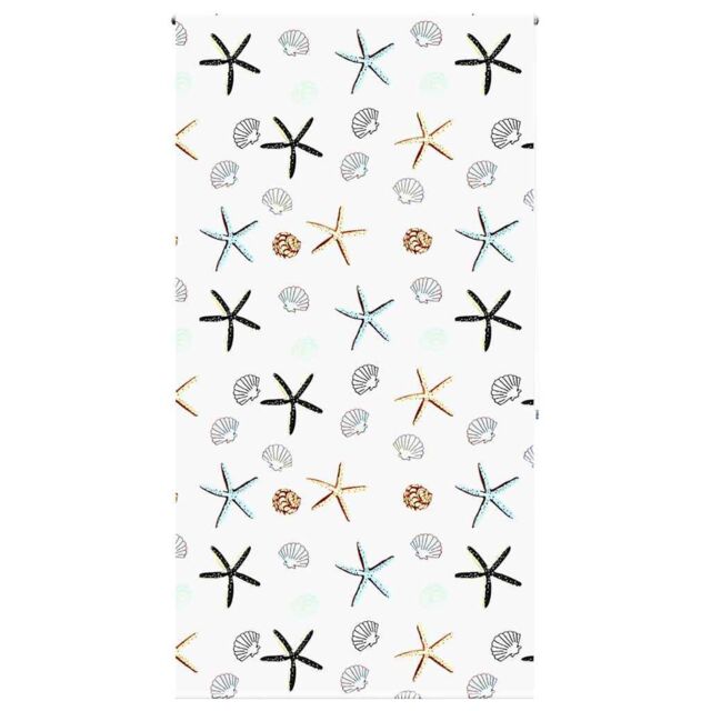 Berkfield Home Shower Roller Blind 140x240 cm Fabric Width 136 cm in Black - image 1