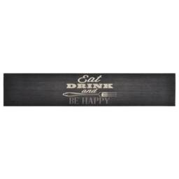 Berkfield Home Kitchen Rug Washable Kitchen Black 60x300 cm Velvet - thumbnail 3