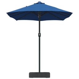 Berkfield Home Garden Parasol Folding Blue 385 x 209 x 244 cm Fabric - thumbnail 5