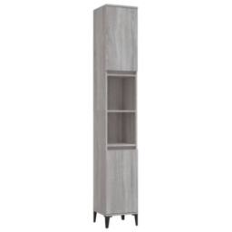 Berkfield Home 3 Piece Bathroom Furniture Set Grey Sonoma Engineered Wood - thumbnail 6