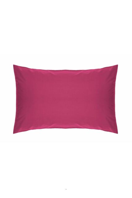 Belledorm Easy Care 200 Thread Count Cotton Polyester Percale Housewife Pillowcase in Fuchsia - image 1