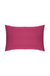 Belledorm Easy Care 200 Thread Count Cotton Polyester Percale Housewife Pillowcase in Fuchsia