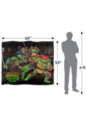 Teenage Mutant Ninja Turtles : Mutant Mayhem Nightly Rooftop Escapade Silky Touch Super Soft Throw Blanket 152 X 127 cm in White - thumbnail 5