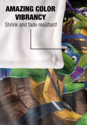 Teenage Mutant Ninja Turtles : Mutant Mayhem Nightly Rooftop Escapade Silky Touch Super Soft Throw Blanket 152 X 127 cm in White - thumbnail 4