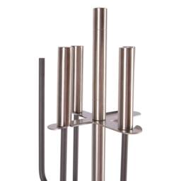 Havendro 5pc Petworth Fireside Wood Burner Companion Tool Set Silver - thumbnail 2
