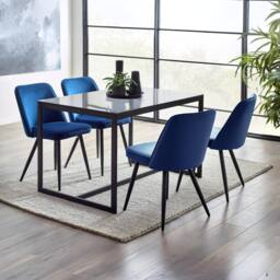 Cheshire Kingsley Elegant Blue Dining Chairs - Set of 2 - thumbnail 6