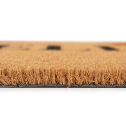 Kukoon Front Door Mat Natural Coir Dirt Catching Rug - Flowers in Beige - Size: 45 cm x 70 cm - thumbnail 3