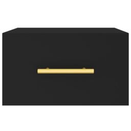 Berkfield Home Wall-mounted Bedside Cabinet Black 35x35x20 cm - Size: 35 x 35 x 20 cm - thumbnail 5