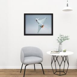 "Artery8 Wall Art Print Gronemann Military UK RAF Eurofighter Typhoon Photo Large Framed Wall Décor Art in Light Oak - Size: W18"" x H24""" - thumbnail 2