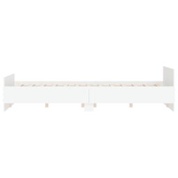 Berkfield Home Bed Frame with Headboard & Footboard White 140x200 cm - thumbnail 5