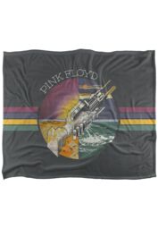 Pink Floyd Welcome To The Machine Silky Touch Super Soft Throw Blanket 152 X 127 cm in White - thumbnail 1