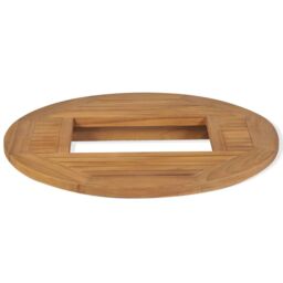 Berkfield Home Beer Crate Tabletop Teak 70 cm in Brown - thumbnail 3