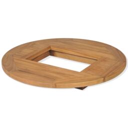 Berkfield Home Beer Crate Tabletop Teak 70 cm in Brown - thumbnail 2