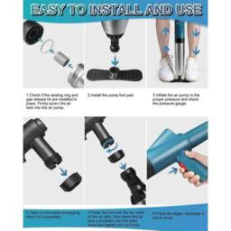 VOGREX Heavy Duty High Pressure Air Plunger Toilet & Sink Unblocker - thumbnail 3