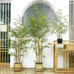 EONLION 60cm Artificial Bamboo Tree Fake in Green - Size: 100 cm - thumbnail 1