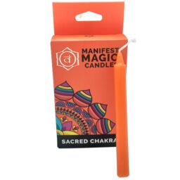 KDMD Manifest Magic Candles (pack of 12) - Orange - Sacred Chakra - thumbnail 2