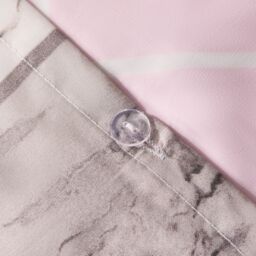 OHS Marble Duvet Cover Pillowcases Bedding Reversible Quilt Set Geo Soft in Pink - Size: King - thumbnail 7