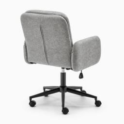 FurnitureboxUK Diora Grey Jumbo Corduroy Swivel Office Chair - thumbnail 5