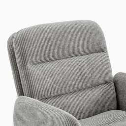 FurnitureboxUK Diora Grey Jumbo Corduroy Swivel Office Chair - thumbnail 7