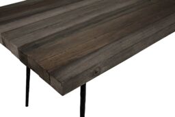 Orsina Dining Table, Rustic Dining Room Table For Breakfast, Sturdy Small Modern Dining Table For Dinner in Black - thumbnail 5