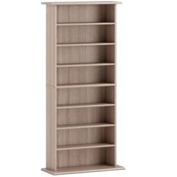 Wyld Haus Paleni Natural Wood Finish 8 Compartment Media Storage Unit - thumbnail 2